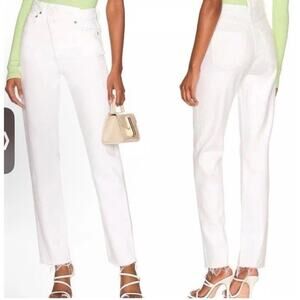 AGOLDE Criss Cross Straight Jeans Element White Size 26 $208 NWT